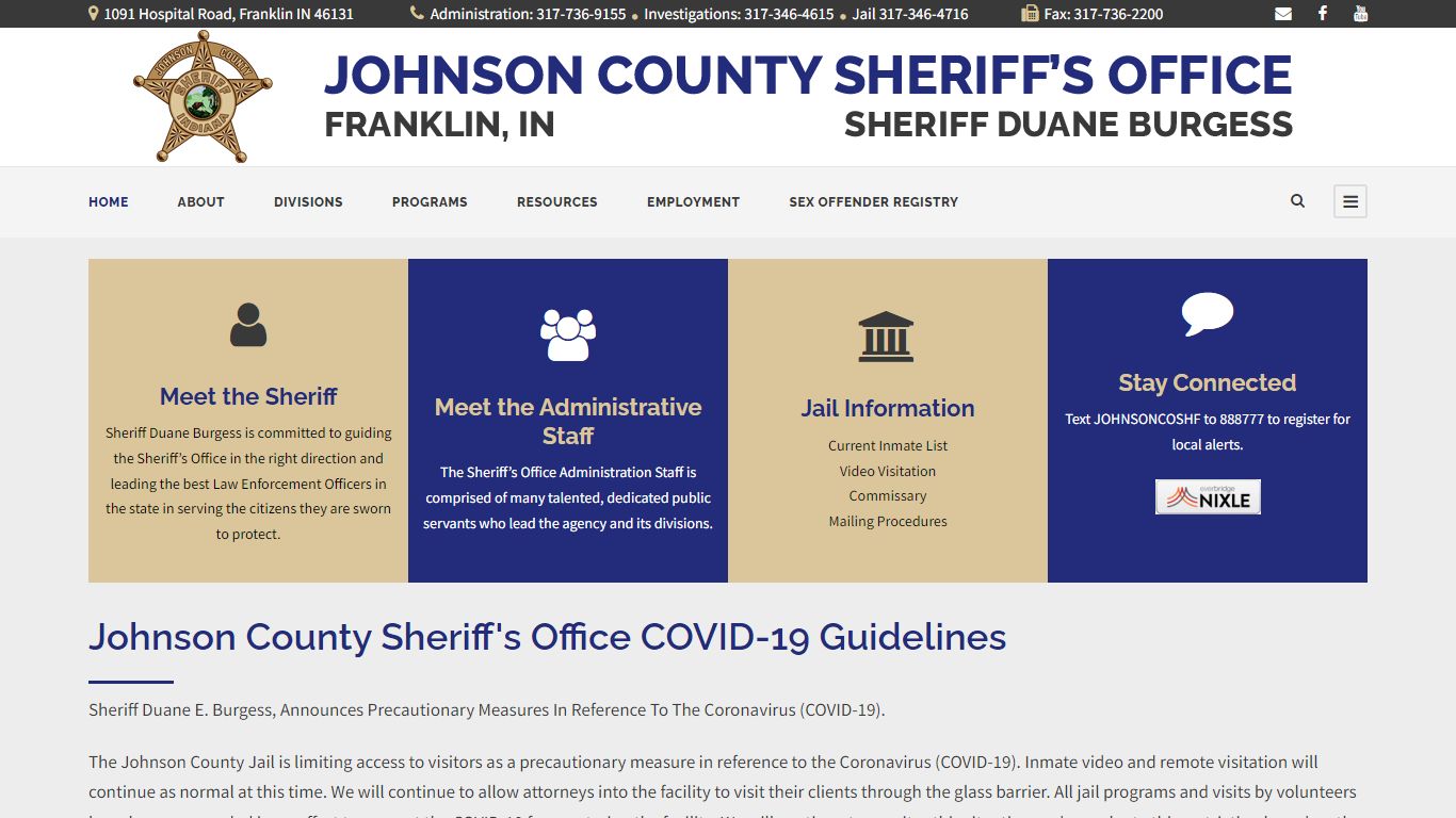Johnson County Indiana Sheriff's Office
